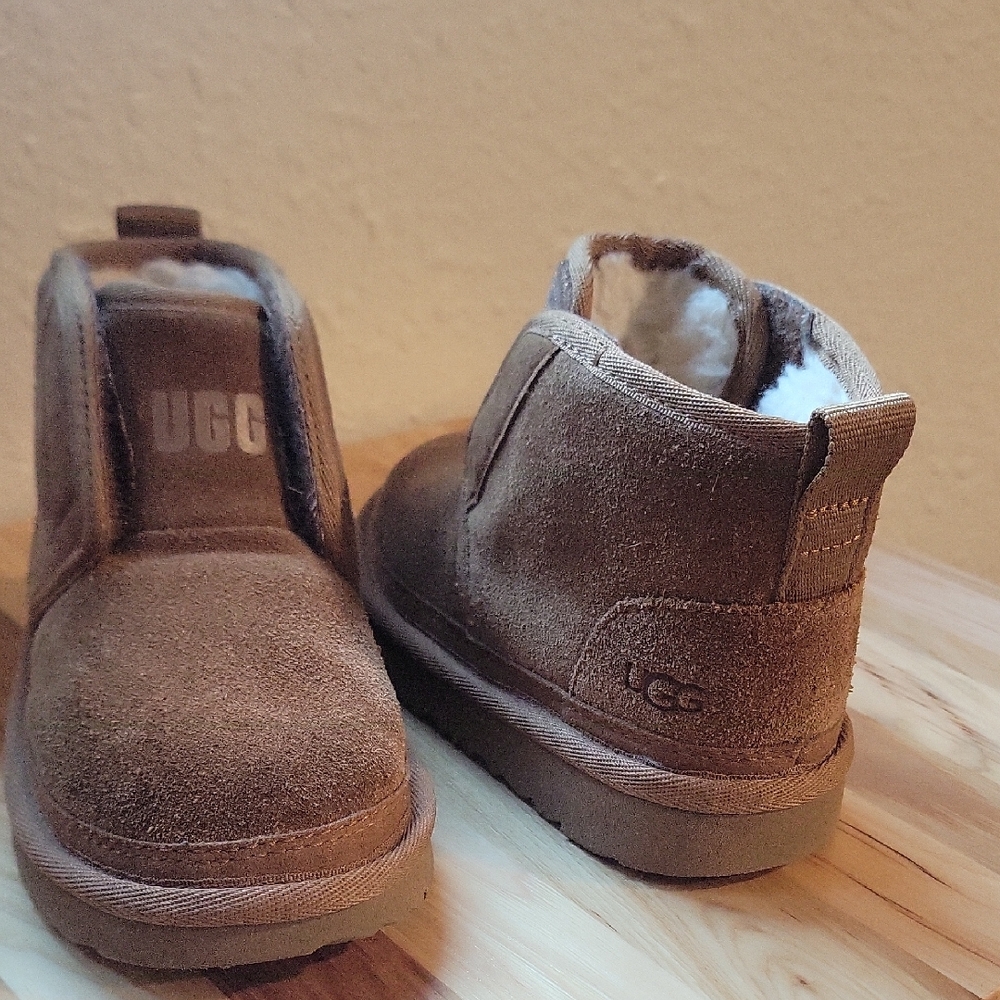 UGG Kids Tan Suede Boots